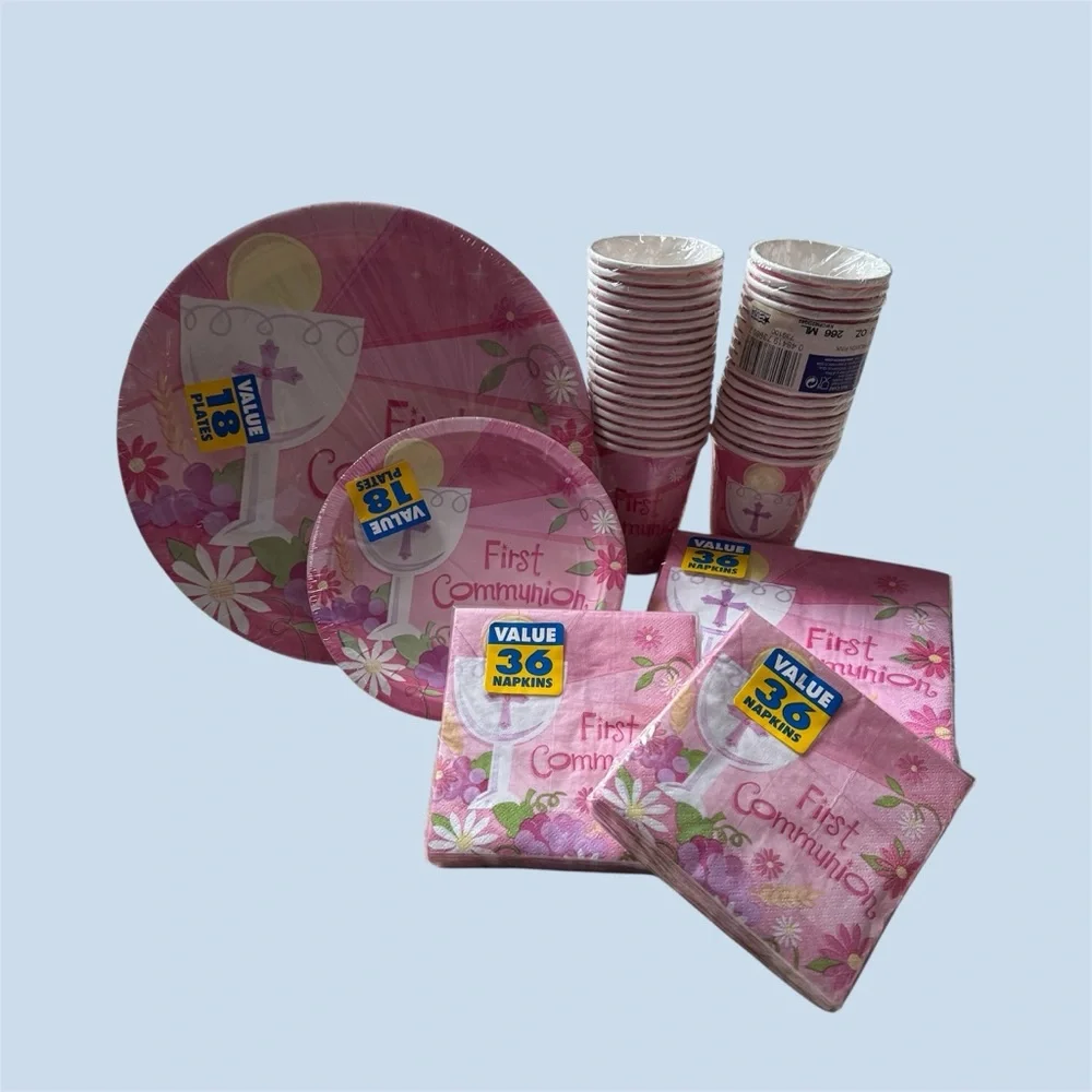 New Girl’s First Communion Party Supplies Set